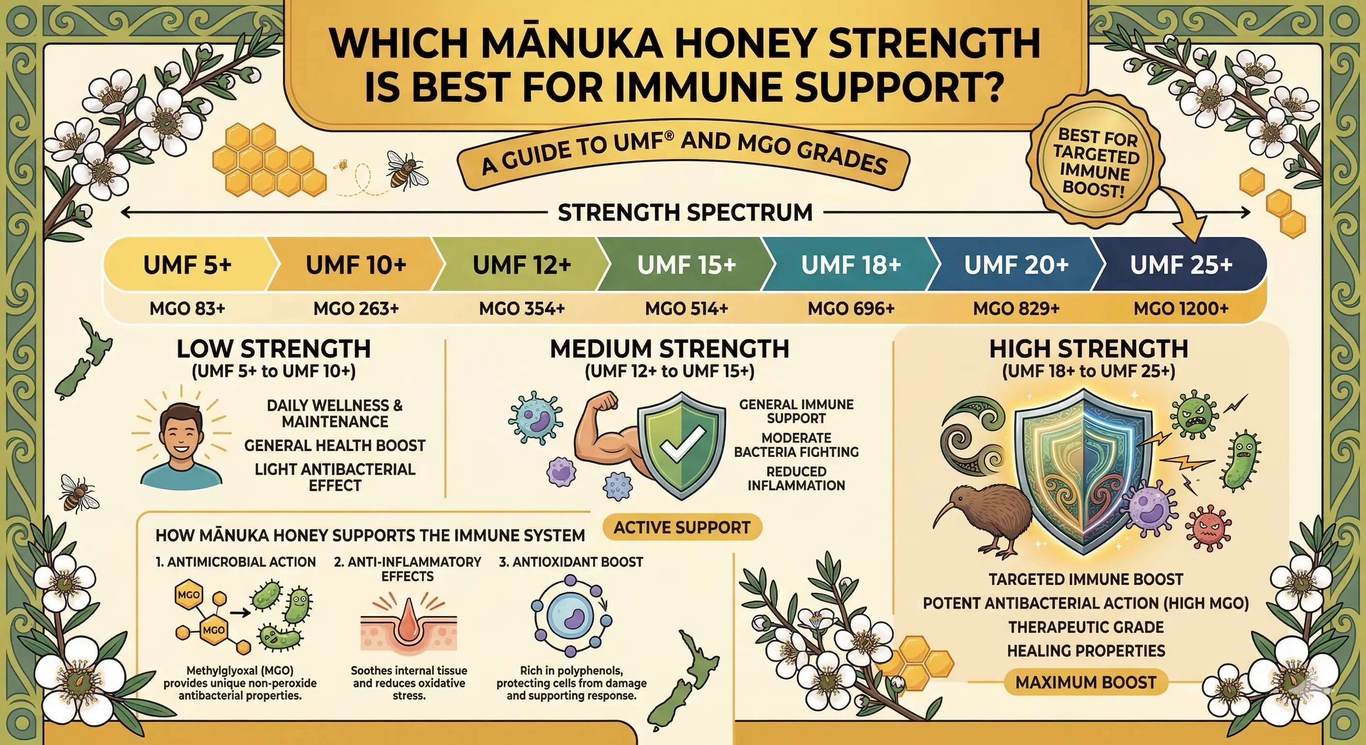 Which Manuka Honey Strength Is Best for Immune Support?